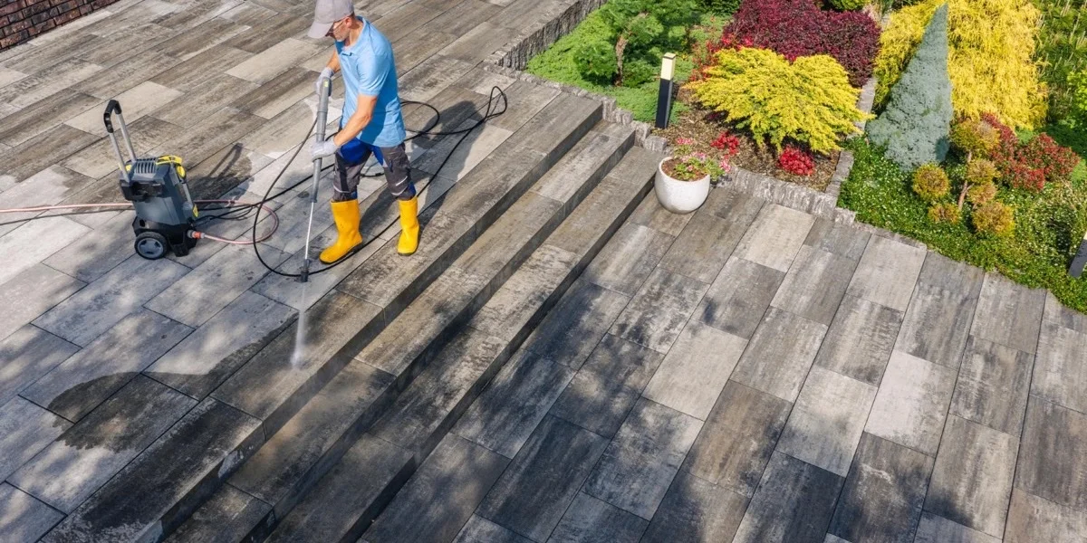 Terrassenreinigung Holzdielen